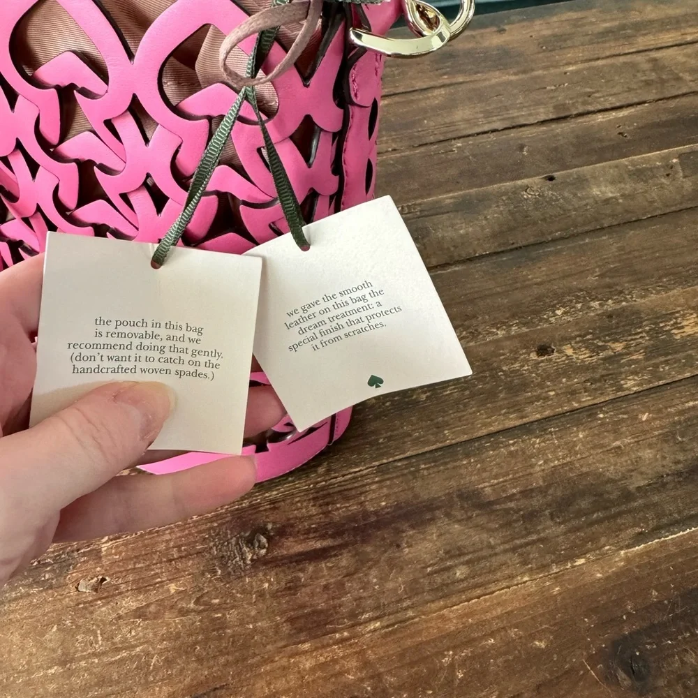 NWT Kate Spade Dorie small bucket bag in Hibiscus Tea - Picture 9 of 14